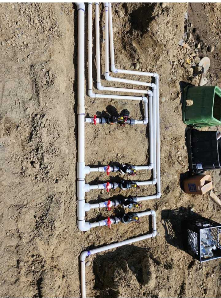 تمديد شبكات الري بالرياض