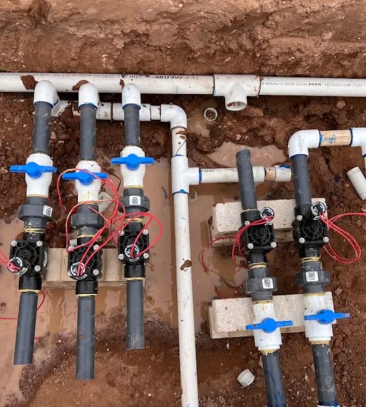تمديد شبكات الري بالرياض
